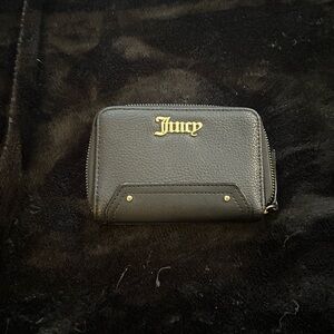 Juicy Couture Black Wallet with Gold Accents